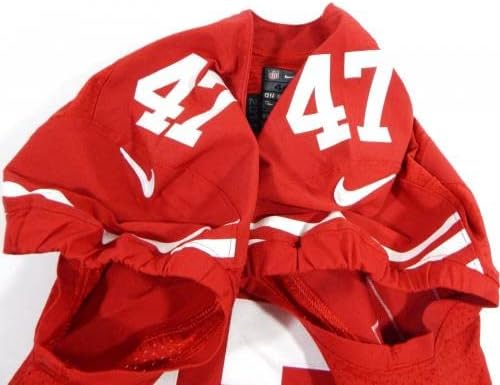 2014 Сан Франциско 49ерс Маркус Cromartie 47, Издаден в Червената Фланелка 44 96 - Използваните тениски Без подпис за игри NFL
