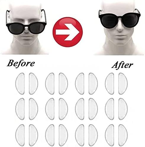 5 Чифта Силиконови Лепило Подложки за носа, за очила, Мини Щипки за нос за очила D-Тип, Подложки за носа, за очила, Слънчеви очила