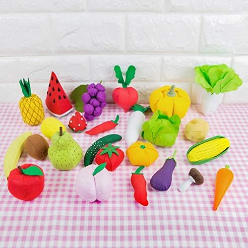 ALINsam Комплект за бродерия от филц Плодове и зеленчуци със собствените си ръце, Комплект за домашен интериор Направи си сам, Определени
