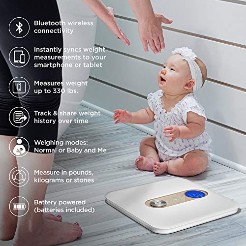 Motorola Smart Nursery Baby & Me Scale – Свързани везни с проследяване на растежа на детето