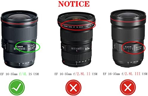 капак на обектива 77 мм, съвместима с Canon EF 16-35 mm f / 4L (не е за 2,8 л) is USM, EF 16-35 mm f / 4L (не е за 2,8 л), HUIPUXIANG