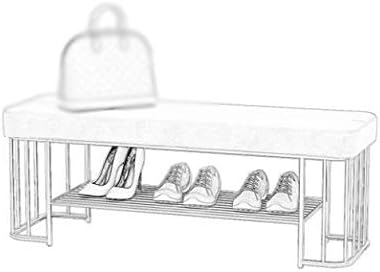 Настройте Промяна в Цвета на Изпражненията За Обувки с Стеллажом За Съхранение на Обувки Встрани от Вратата на Дома на Дивана-Табуретка
