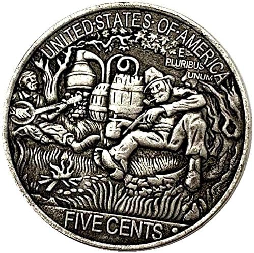 Американски Рейнджърс Антични Медал с Релефни изображения от Мед и Сребро са подбрани Монета Китарист Медни и Сребърни Монети Възпоменателна