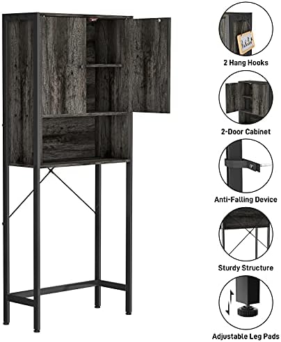 Шкафче за съхранение на Ecoprsio Над Тоалетна, срок на годност-Органайзер За Баня Над Тоалетна, Отделно Стоящи Тоалетни Стойка за