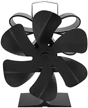Камина фен XFADR SRLIWHITE 2-в-1, 6-Дымоходный Вентилатор, Без захранване, Безшумен Печной Вентилатор с топлинна хранене за изгаряне на дървесина горелка (Цвят: C)