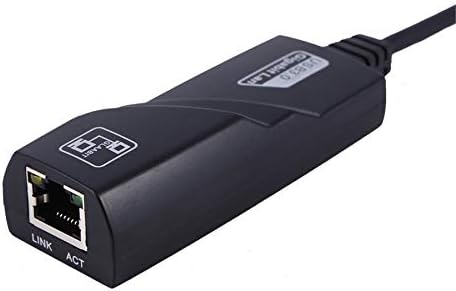 USB 3.0 Гигабитная Жичен карта Ethernet USB, RJ-45 Ethernet LAN Мрежов адаптер RJ-45 (10/100/1000) Mbit/Черен