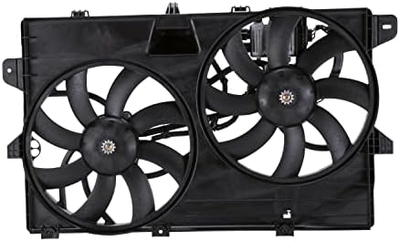 TYC 622040 Вентилатор за охлаждане в събирането, съвместим с Ford Edge 2010-2014 година на издаване, черен