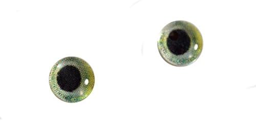 6 мм Малки Зелени Стъклени Очи Папагал Куклени Ириси за Художествена Таксидермии от Полимерна Глина, Скулптура или Бижута, Комплект