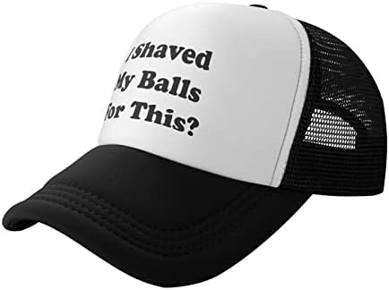 Аз побрил яйца за тази шапка на шофьор на камион, бейзболни шапки, Унисекс, Регулируема вкара шапки, Подходящи за спорт, Риболов,