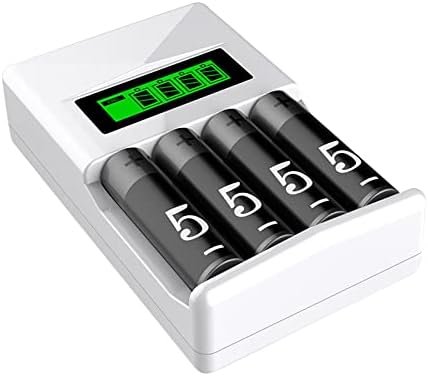 Зарядно устройство 4 Слота Бързо Зарядно устройство за литиево-йонни батерии RCR123A, включително 16340 16350 на Акумулаторни батерии