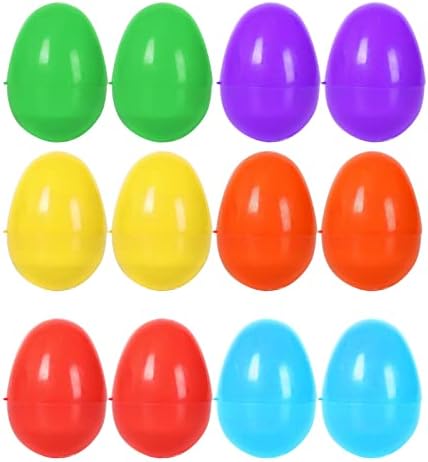 Комплект стъклени орнаменти, Плоски Великден Великденски висящи яйца (12 парчета с led декоративно осветление за великденски яйца