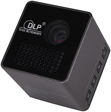 DLP-проектор, Преносим 1080P HD Проектор с 70-инчов слот 64G TF 3,5 мм аудиопортом за домашна употреба на открито Батерия 1000 mah