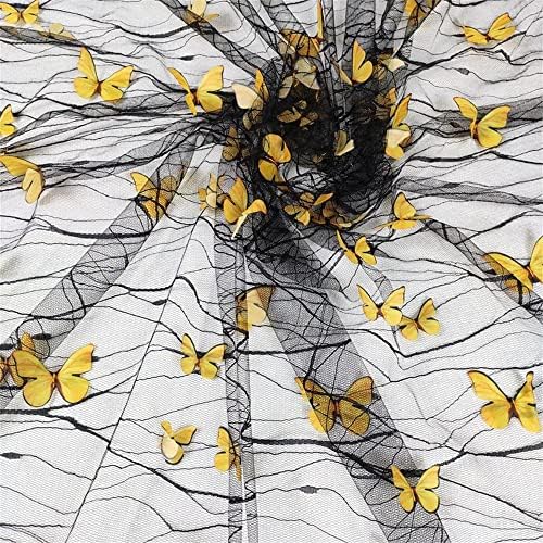 3D Ярки Пеперуди Окото Лейси Плат Френски Тюл, дантела за направи си САМ Сватбена Рокля и Аксесоари за Костюми Рокля с цветя Модел