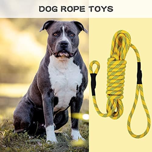 YIKEBALOG Играчки на Въже, за Кучета, Градинска Играчка-Бънджи-Влекач за Питбуля Средни и Големи Кучета, Подвесная Въже за Упражнения