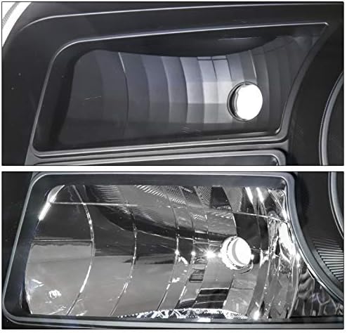Сменяеми фарове ZMAUTOPARTS, черни, с 6 бели led светлини DRL за Honda Pilot 2012-2015
