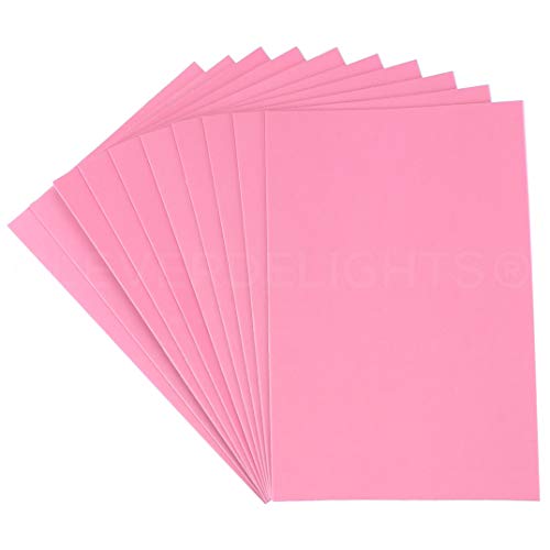 Листове Стиропор CleverDelights 8 x 12 см - Розово - 10 X - Големи Самозалепващи Листове за Бродерия